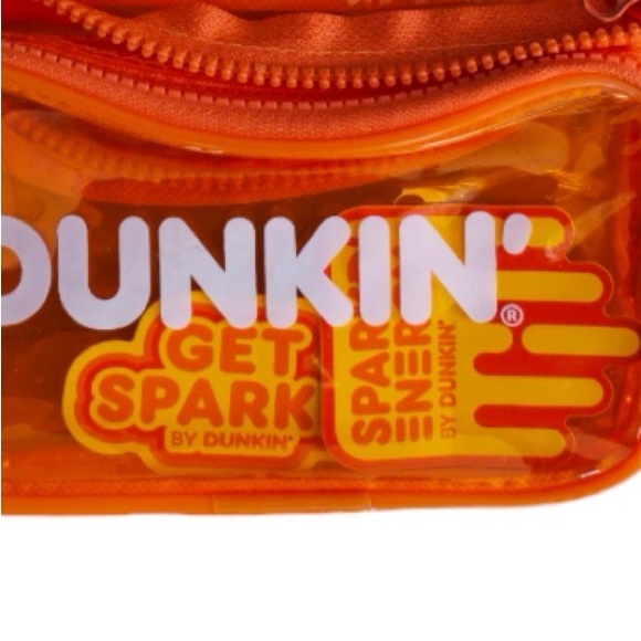 Dunkin’ Fanny Pack Orange Transparent Orange Belted Waist Bag New with tag - Picture 3 of 4